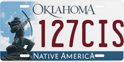 OK license plate 127CIS