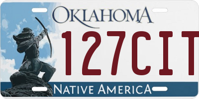 OK license plate 127CIT