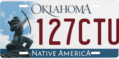 OK license plate 127CTU