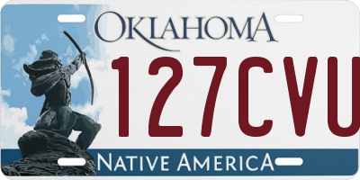 OK license plate 127CVU