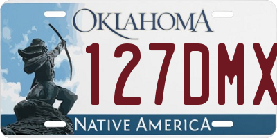 OK license plate 127DMX