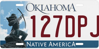 OK license plate 127DPJ