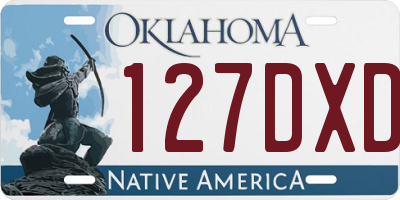 OK license plate 127DXD