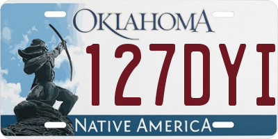 OK license plate 127DYI