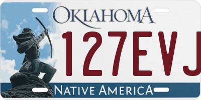 OK license plate 127EVJ