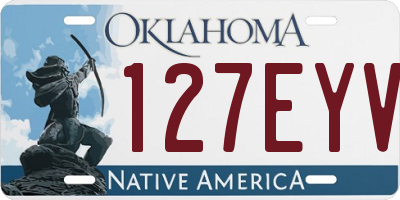 OK license plate 127EYV