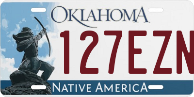 OK license plate 127EZN