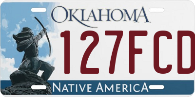 OK license plate 127FCD