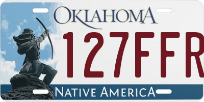 OK license plate 127FFR