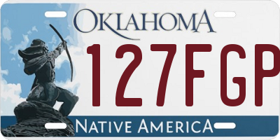 OK license plate 127FGP