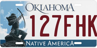 OK license plate 127FHK