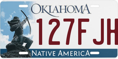 OK license plate 127FJH