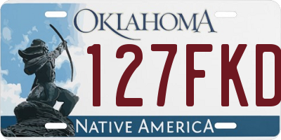 OK license plate 127FKD