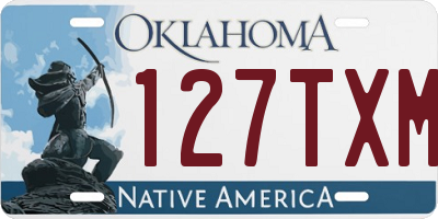 OK license plate 127TXM