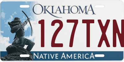 OK license plate 127TXN