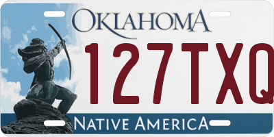 OK license plate 127TXQ