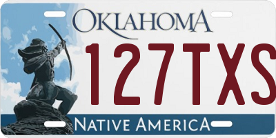 OK license plate 127TXS