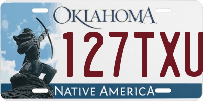 OK license plate 127TXU