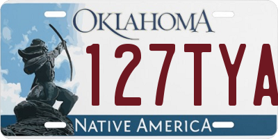 OK license plate 127TYA