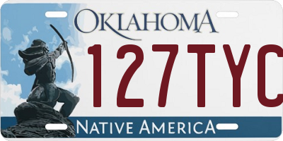 OK license plate 127TYC