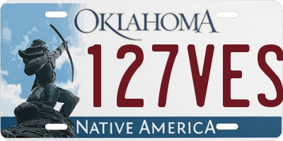 OK license plate 127VES