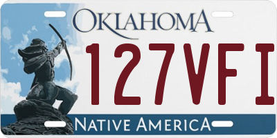 OK license plate 127VFI