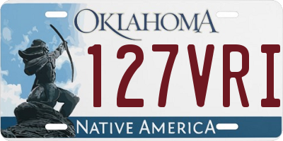 OK license plate 127VRI