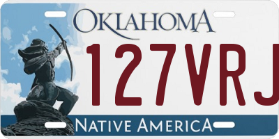 OK license plate 127VRJ