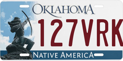 OK license plate 127VRK