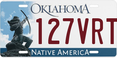 OK license plate 127VRT