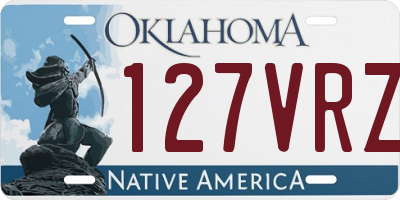 OK license plate 127VRZ
