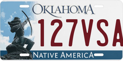 OK license plate 127VSA