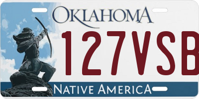 OK license plate 127VSB