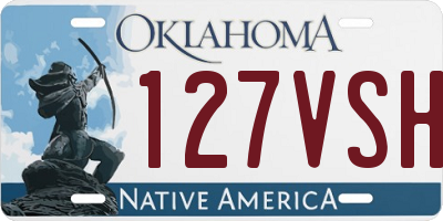 OK license plate 127VSH
