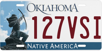 OK license plate 127VSI