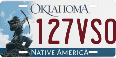 OK license plate 127VSO