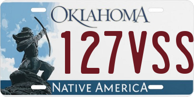 OK license plate 127VSS