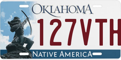 OK license plate 127VTH