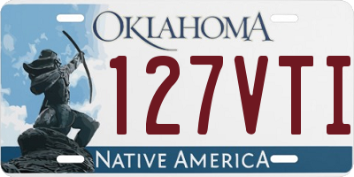 OK license plate 127VTI
