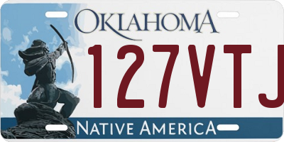 OK license plate 127VTJ