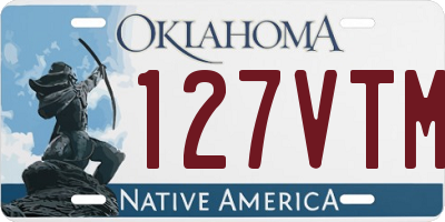 OK license plate 127VTM