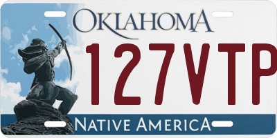 OK license plate 127VTP