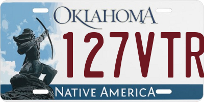 OK license plate 127VTR