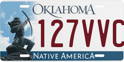 OK license plate 127VVC