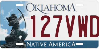 OK license plate 127VWD