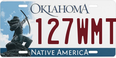 OK license plate 127WMT