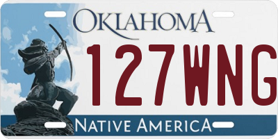 OK license plate 127WNG