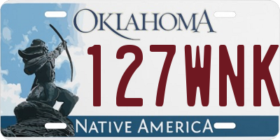 OK license plate 127WNK