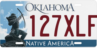 OK license plate 127XLF