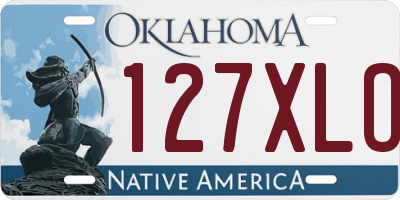 OK license plate 127XLO